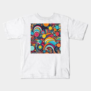 Vibrant Kaleidoscope Dreams Kids T-Shirt